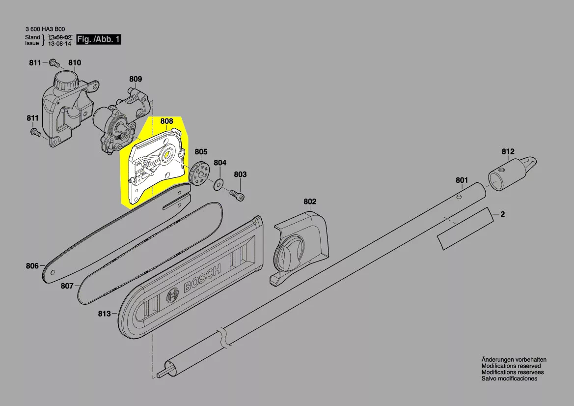 carter boitier tête réf. F 016 F04 286 Bosch